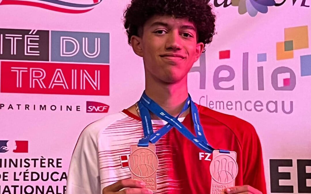Nicolas Carter vinder 2 bronzemedaljer ved EYC 2022
